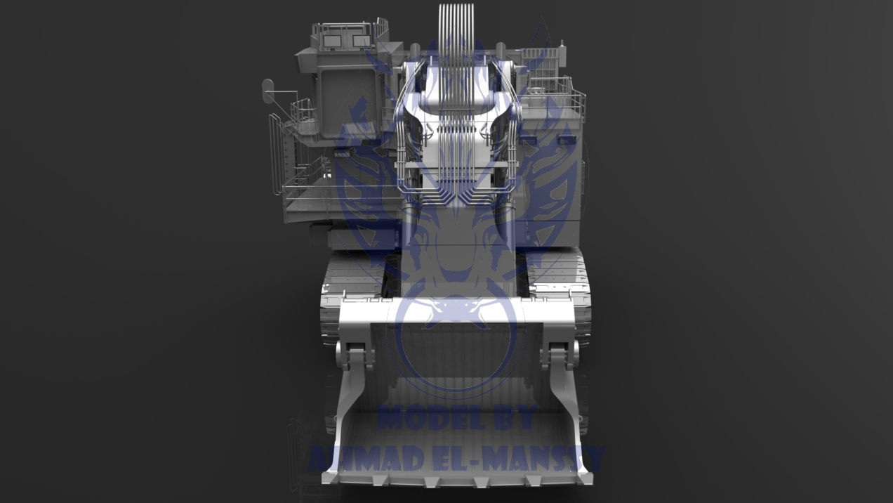 Caterpillar CAT 6021B大型挖掘机造型3D建模图纸 Solidworks设计